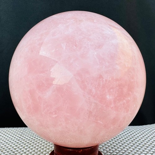 4271G Natural Crystal Polished Rose Powder Crystal Balls Crystal Sphere