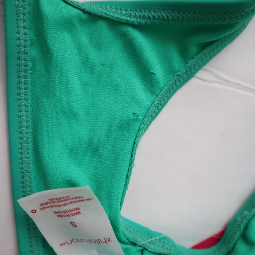 Xhilaration women's bikini top sz small green padded nwt - Picture 7 of 8