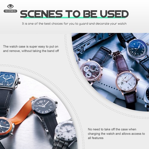 2 Pcs Watch Case Protector Anti- Smartwatch - 第 8/12 張圖片