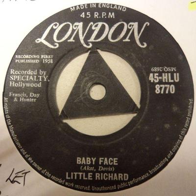 Little Richard (7'' Vinyl 1st Issue)Baby Face / I'll Never Let You Go-Ex/VG