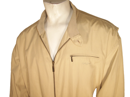 Bobby Jones XXL Full Zip Beige Silk Water Resistant Golf Jacket - Picture 2 of 9