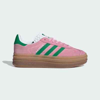 Adidas Originals Gazelle Bold True pink Green Womens Sneakers 5-12Size IE0420