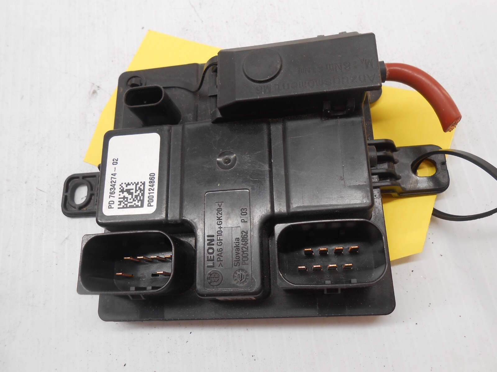 2011-16 BMW 528I, 535I, 550I Power Distribution Box OEM 7634274 