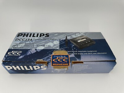 Rare In Box Philips DCC 134 Portable Digital Compact Cassette Near Mint Restored