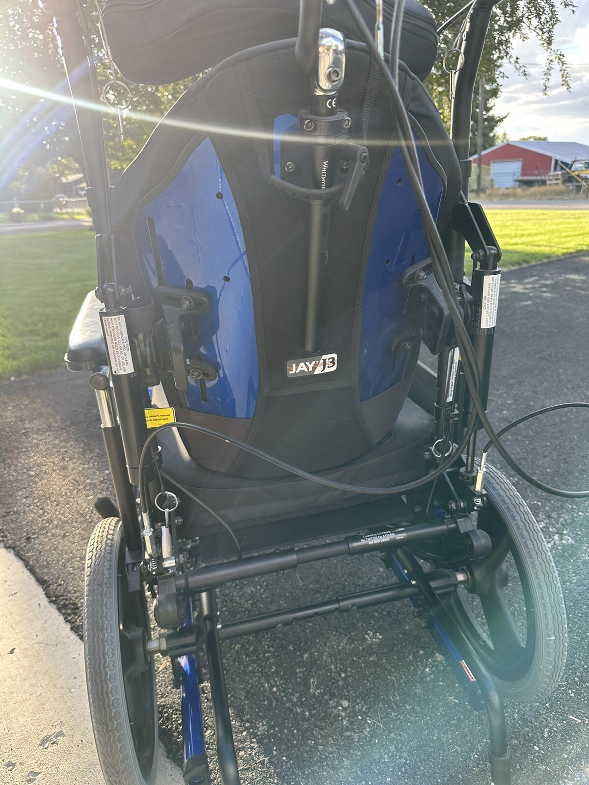 Quickie Zippie Iris Tilting Wheelchair W/Jay 3 Seat Excellent Condition