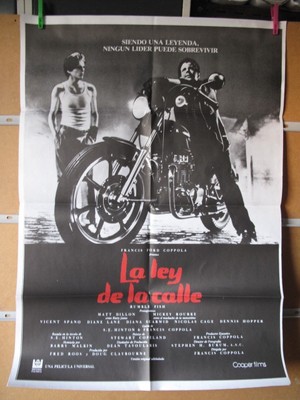 LA LEY DE LA CALLE  Francis Ford Coppola con Matt Dillon, Mickey Rourke, Diane