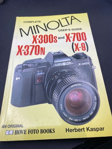 Original Instruction Manual - Hove Photo Book - Dynax X-300s X-700 X-370 X-9