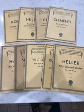 Lot of 9 Vintage Schirmer's Library Sheet Music Classics for Piano CLASSICAL
