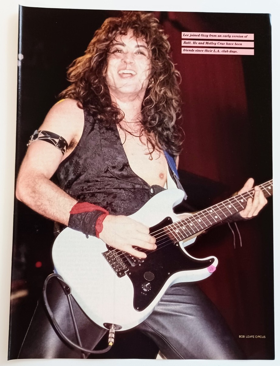 JAKE E. LEE LIVE (OZZY OSBOURNE & BADLANDS)~1984 POSTER~FULL PAGE