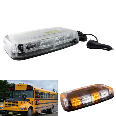 LED Frontblitzer Gelb+weiß Blitzlicht Strobe Warnleuchte Notleuchte Auto LKW 12V