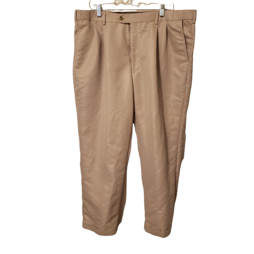 Perry Ellis Mens Size 40x29 Tan Solid 