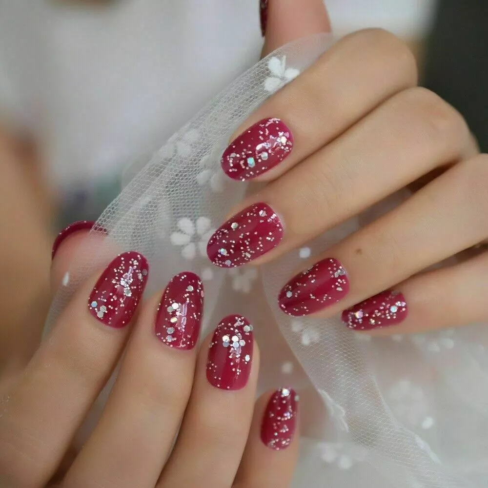 Christmas clearance red nails