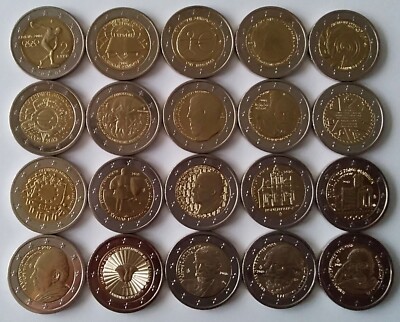 Griechenland Greece 2 Euro 2004 - 2025, bankfrisch,  AUSWAHL