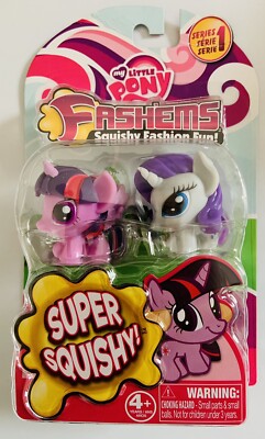 My Little Pony Fashems Series 1 New Twilight Sparkle- Rarity 2 Pack NIP