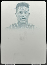 2012-13 Panini Flawless Dominique Wilkins 1/1 One of One Cyan PRINT PLATE #17
