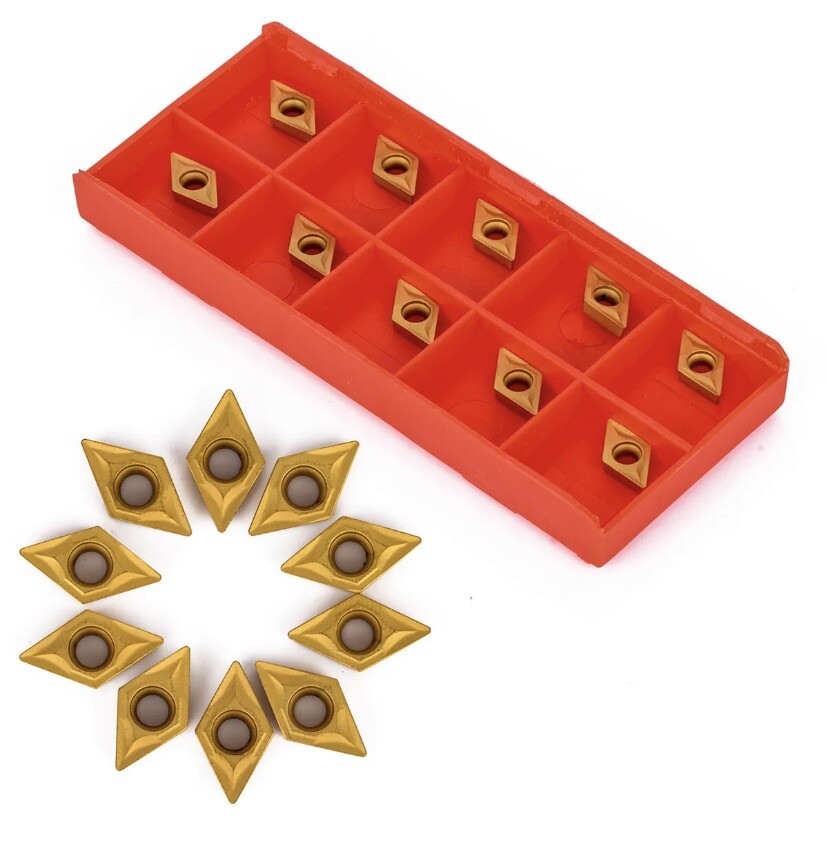 50Pcs DCMT070204 CK251 Carbide Inserts For Lathe Turning Tool Boring ...