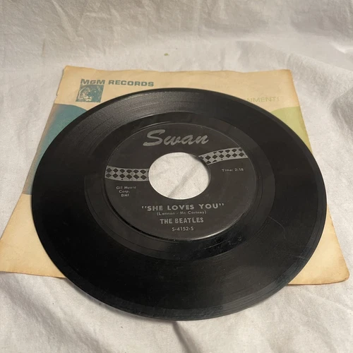 1964 The Beatles – She Loves You/I'll Get You 45 RPM 7" Swan – S-4152