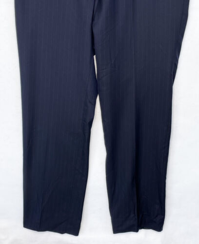 Pantalones de vestir Kiton Napoli a rayas etiqueta talla EU 53 US 37 para hombre azul marino - Imagen 3 de 12