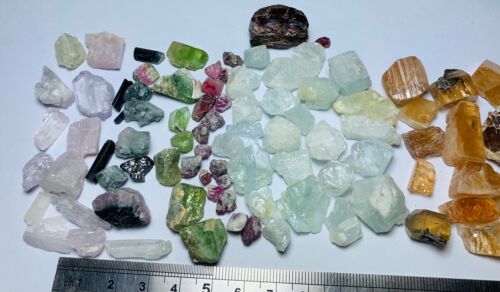 Wow Amazing Mixed Lots Of Tourmaline,aquamarine,kunzet,peretod,Ruby,Tops Garnet