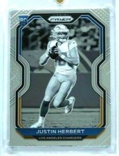 Justin Herbert Panini Prizm Black White Negative RC #325 Chargers Rookie 2020 