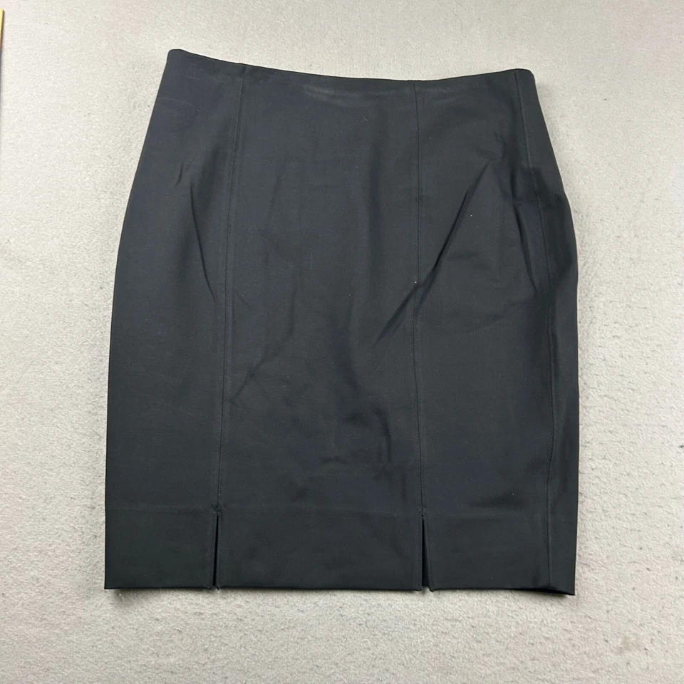 Falda Spanx para mujer 2X negra elástica doble abertura trasera recta tirar Foto 3 de 4