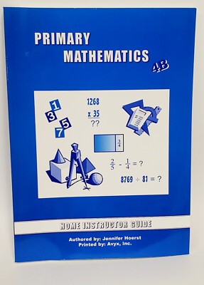 Primary Math Home Instructor's Guide 4B U.S. Edition (2003) HOMESCHOOL Grade 4