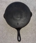 Pre-Griswold "ERIE" Third Series #8 Cast Iron Skillet circa 1892-1905