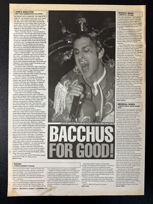 JANES ADDICTION - NEW YORK HAMMERSTEIN BALLROO | 15X11'' 1997 NME GIG REVIEW L443