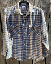 Men's VTG Levi's Multicolor Plaid Button-Down Shirt M Logo Pocket Classic Korea