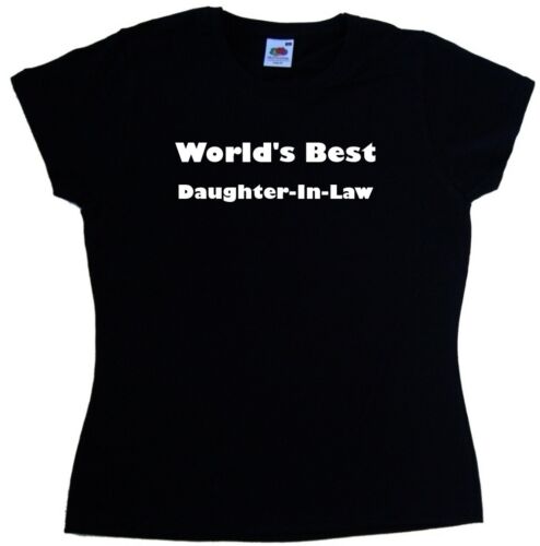 World's Best Daughter-In-Law Ladies T-Shirt - Picture 1 of 1