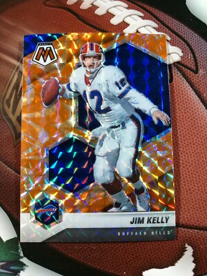 JIM KELLY 2021 Panini Mosaic #27 ORANGE PRIZM Buffalo Bills