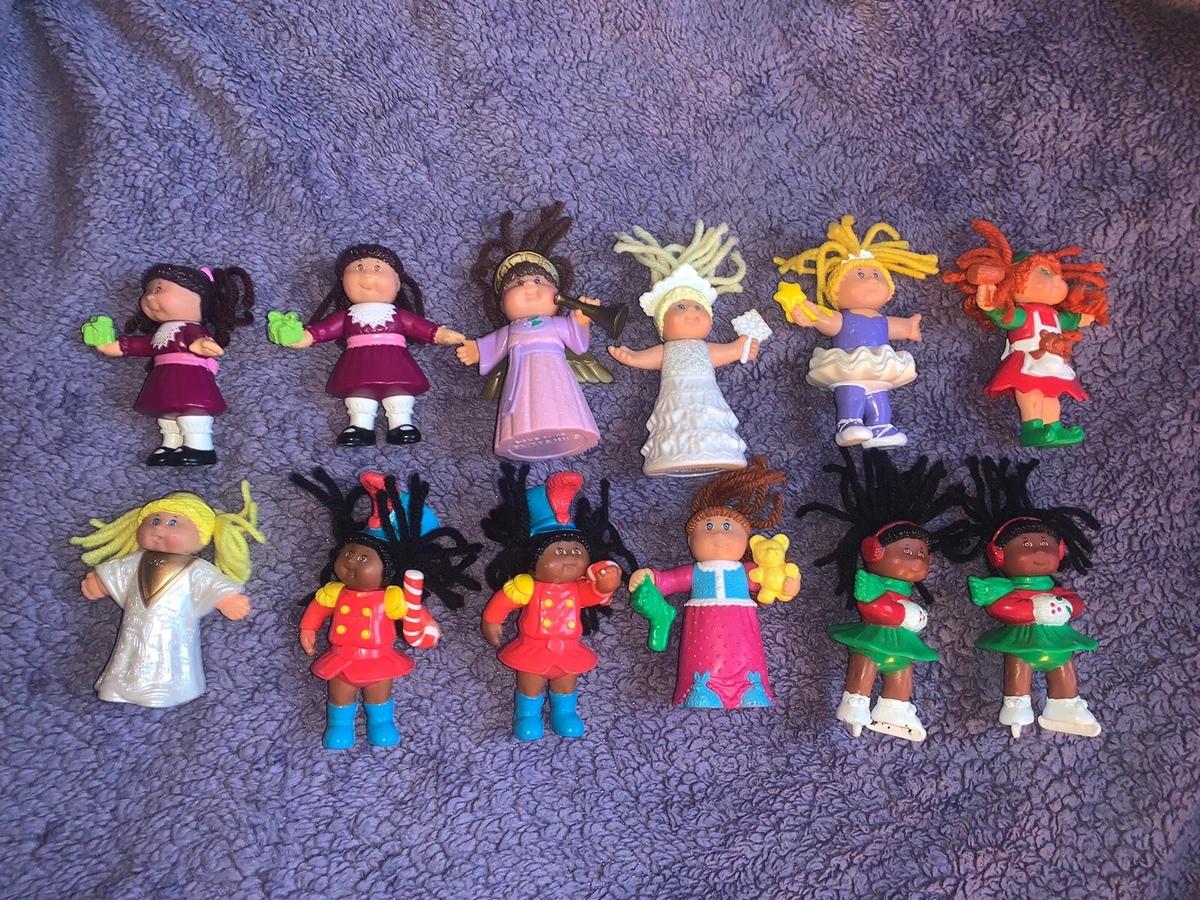 12 Vintage Cabbage Patch Toys 90s Plastic 4 in Mini Figures McDonalds Meal Toys