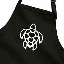 Apron Full Length Kitchen Chef Cook Baking Grill Gardening Gift Turtle Ocean Sea