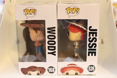 FUNKO POP Disney Toy Story Woody #168 & Toy Story 4 Jessie #526