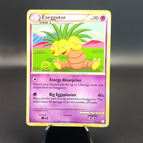 Pokémon TCG Exeggutor 18/123 Heartgold Soulsilver Eng 90 HP