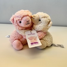 Warmies Hugs Microwavable Plush Pink Lamb White Sheep 8" Scented Cozy Heat Pack