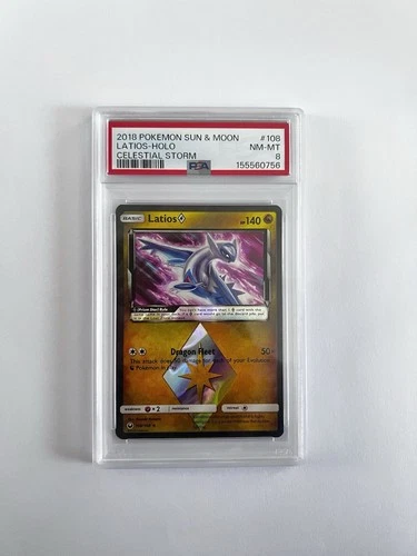 Pokemon PSA 8 NM MINT Latios Prism Star 108/168 Celestial Storm Holofoil S#6565