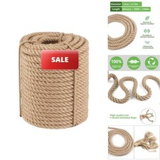 XiangGuanQianYing Twisted Manila Rope 3/4 In X 200 Ft Natural Jute Rope Thick