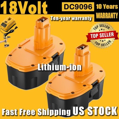 7.0Ah 6Ah 18V Battery / Charger For Dewalt 18 VOLT DC9099 DC9096-2 DC9096 DC9098
