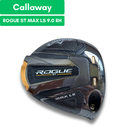 Callaway ROGUE ST MAX LS 9° Driver Head Only Right Hand with Headcover Pre-Owned