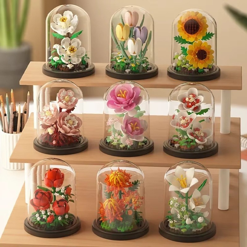 Flower Bouquet Set– LEGO Flowers Display Gift Home Décor Boutique UK