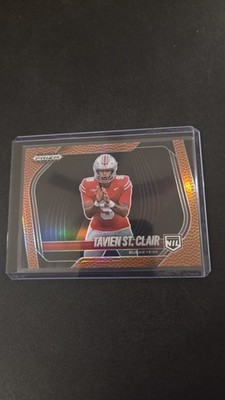 2025 Panini Prizm Black Tavien St Clair RC Rookie Card Football Parallel /225