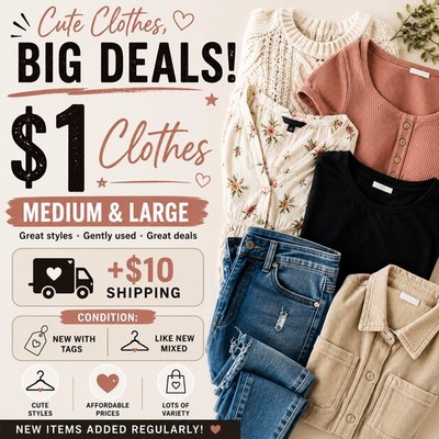$1 Women's Clothing Mix S/M/L