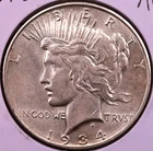 1934-D Peace Dollar Dollar AU ***RARE ORIGINAL BETTER DATE COIN***