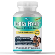 Bad Breath & Oral Supplement for Men & Women, OxiBreath Breath Freshener -60 Cap