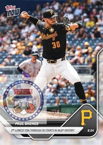 **READY TO SHIP** Paul Skenes - 2025 MLB Topps NOW® - Card 603