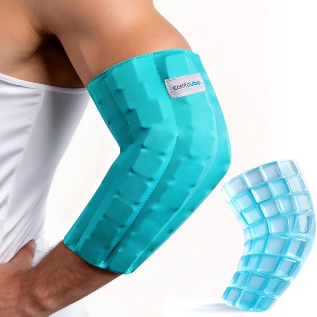 SIMPLYJNJ Elbow Ice Pack Wrap with 2 Gel Packs