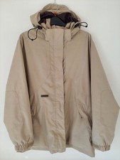 Aigle Jacket Men’s Size Medium Beige Fishtail Hooded Waterproof Coat Hood