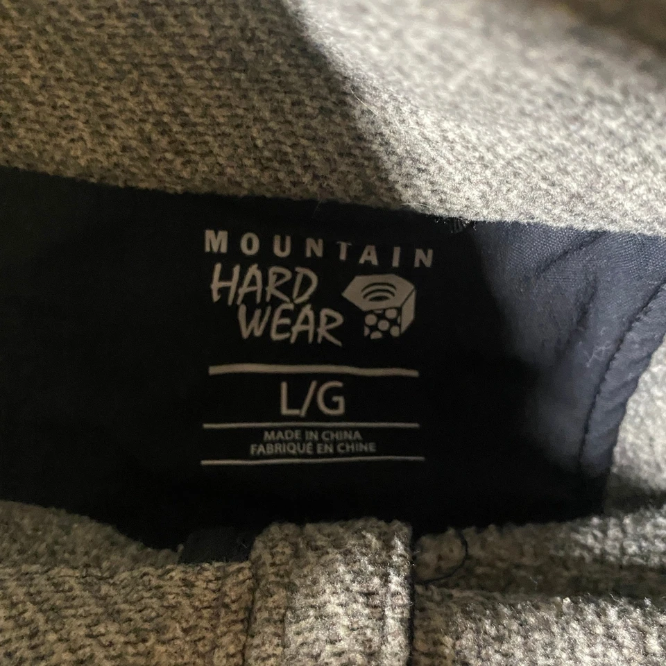 Мужской пуловер Mountain Hardwear флисовый серый на четверть молнии для улицы большой L - Изображение 4 из 4