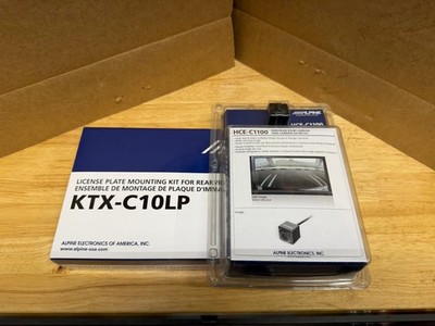 Alpine KTX-C10LP License Plate Frame with Alpine HCE-C1100 HDR Back Up Camera